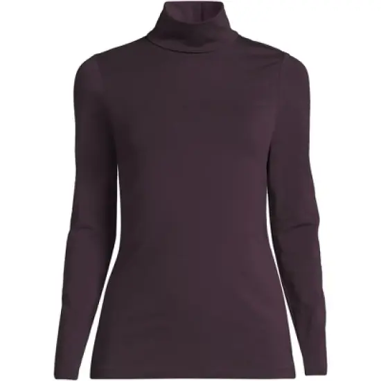 Lands' End Women's Lightweight Fitted Long Sleeve Turtleneck image {14}