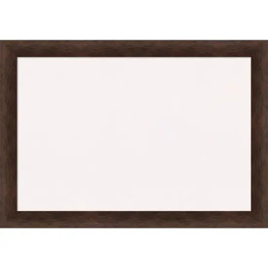 27"x19" Narrow Wood Frame Cork Board Warm Walnut - Amanti Art image {11}