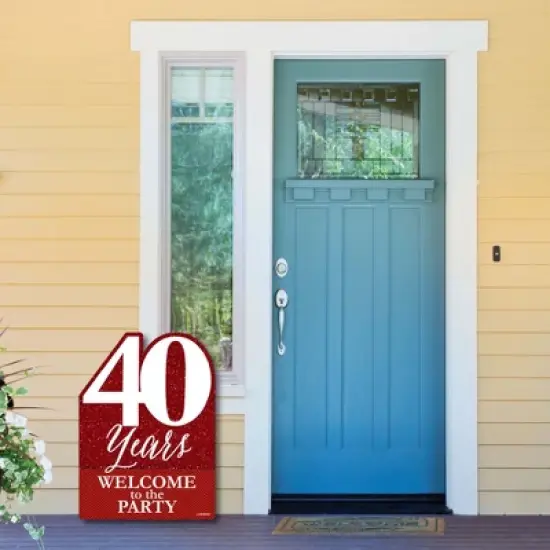 Big Dot of Happiness We Still Do - 40th Wedding Anniversary - Party Decorations - Anniversary Party Welcome Yard Sign image {3}