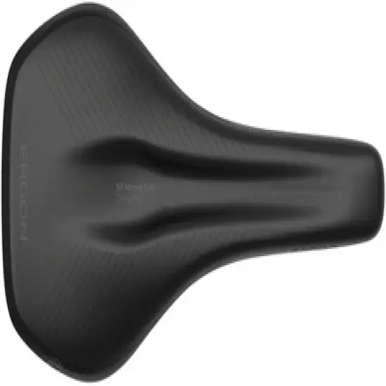 Ergon SR Allroad Core Comp Saddle - Black/Gray Synthetic Chromoly Rails image {2}