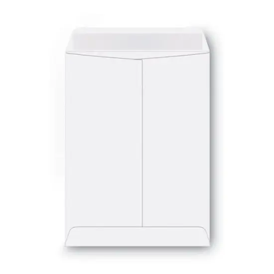 Universal Catalog Envelope, 28 lb Bond Weight Paper, #10 1/2, Square Flap, Gummed Closure, 9 x 12, White, 100/Box image {3}