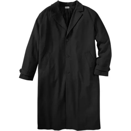 KingSize Men's Big & Tall Wool-Blend Long Overcoat Coat image {1}