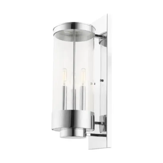 Livex Lighting Hillcrest 3 - Light Wall Light in  Polished Chrome image {3}