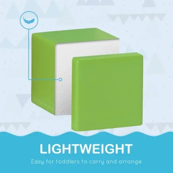 Baofuwish 12-Piece Soft Play Block Set,Modern Foam Building & Stacking Blocks,Safe & Non-Toxic Learning Toy for Toddlers,Babies & Preschool Kids image {6}