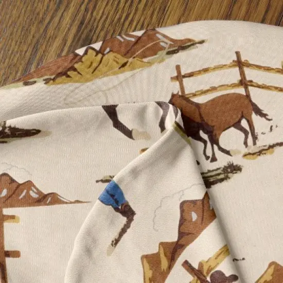 Sweet Jojo Designs Boy Support Nursing Pillow Cover (Pillow Not Included) Wild West Collection image {3}