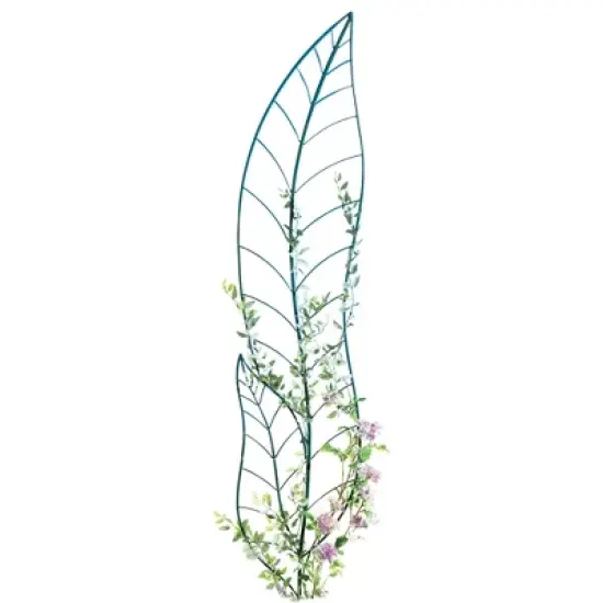 Collections Etc Leaf Trellis Garden Stake 14.25" x 0.38" x 72" image {2}