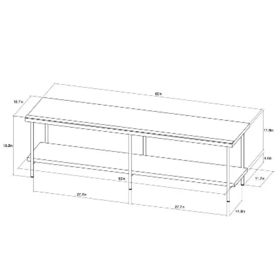 Wood and Metal TV Stand for TVs up to 60" - Room Essentials&trade; image {4}