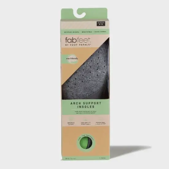 Fab Feet Women's by Foot Petals Insoles Cushions - Gray image {5}