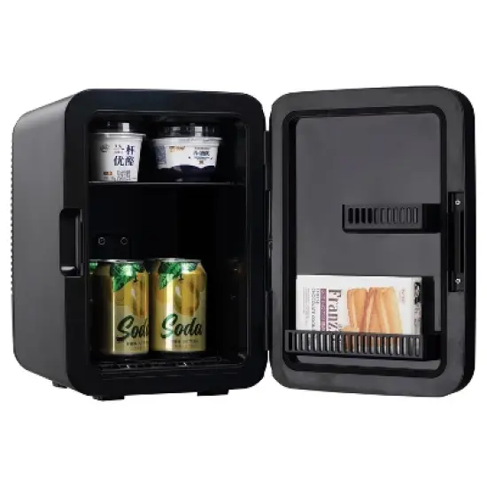 Frigidaire&reg; 0.35-Cu.-Ft. 10-Liter 15-Can Mini Retro Stainless Steel Fridge, Silver image {6}