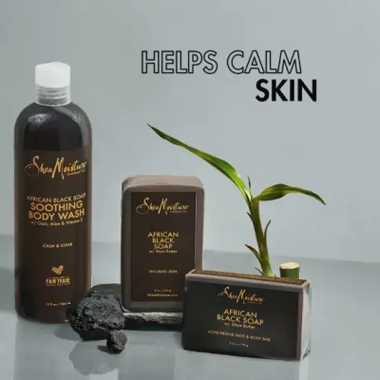 SheaMoisture African Black Soap Original Scent Face and Body Bar Soap - 3.5oz image {8}