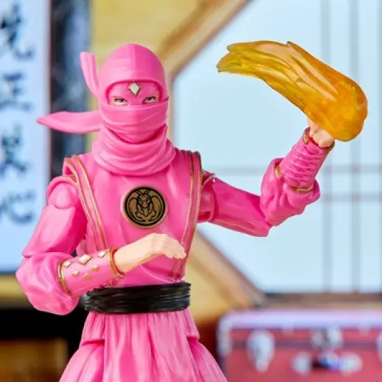 Power Rangers Lightning Collection Mighty Morphin X Cobra Kai Samantha LaRusso Morphed Pink Mantis Ranger Action Figure (Target Exclusive) image {6}