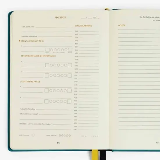 Intelligent Change The Productivity Undated Planner Teal image {1}
