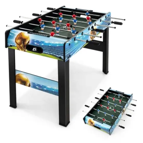 Costway 37 Inches Foosball Table with Removable Legs, 2 Balls and 2 Manual Scorers image {10}