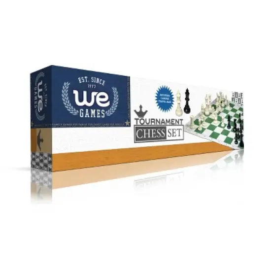 Complete Tournament Chess Set &ndash; Plastic Chess Pieces with Roll-up Chess Board and Travel Canvas Bag image {6}