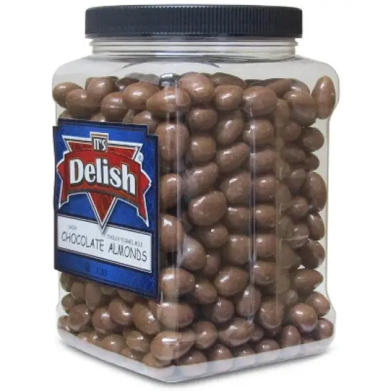 Milk Chocolate Covered Almonds by It's Delish, 3 LBS Jumbo Container image {2}