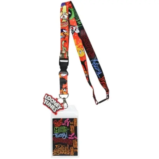 Looney Tunes Character Design Reversible Clear ID Badge Lanyard image {4}
