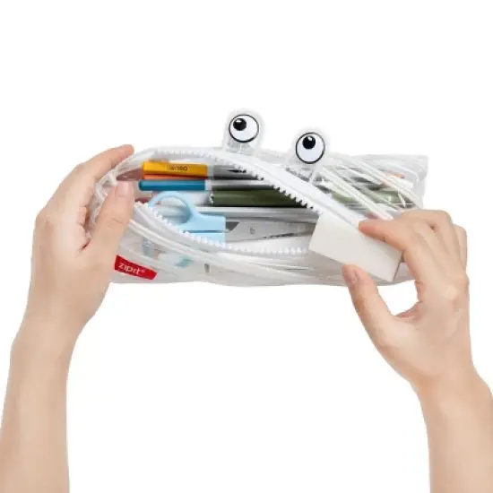 ZIPIT Clear Monster Pencil Case image {6}
