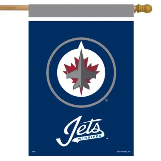 Briarwood Lane Winnipeg Jets House Flag NHL Licensed 28" x 40" image {1}