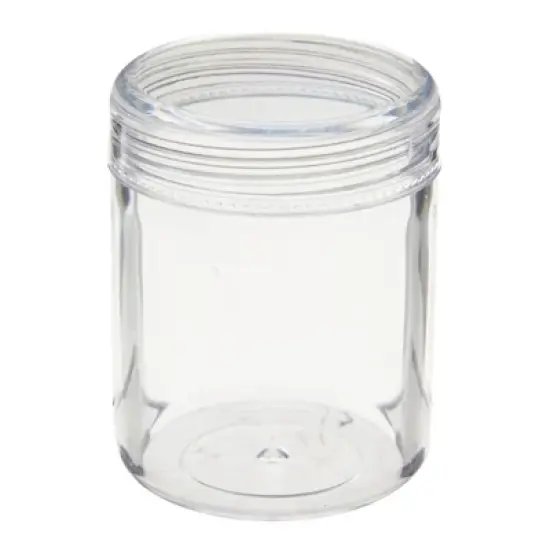 Juvale 35 Pack 1.2oz Clear Plastic Jars with Screw on Lids, Empty Containers for Storage of Nail Art Supplies, Beads and Jewelry image {4}