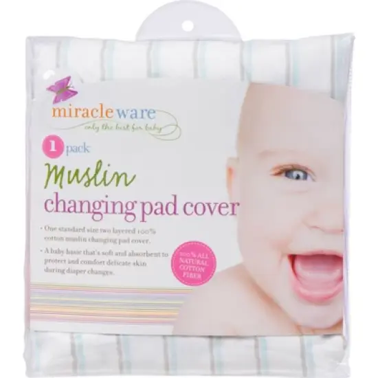 MiracleWare Muslin Changing Pad Cover image {1}