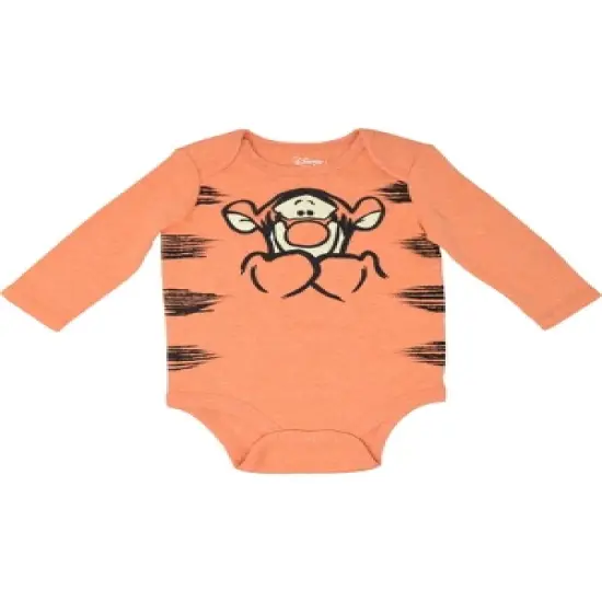 Disney Lion King Winnie the Pooh Mickey Mouse Minnie Mouse Simba Tigger Baby 3 Pack Bodysuits Newborn to Infant image {3}