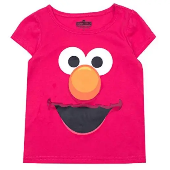 Girl's 3-Pack Sesame Street Short Sleeve Graphic Tee Set for Toddler image {1}