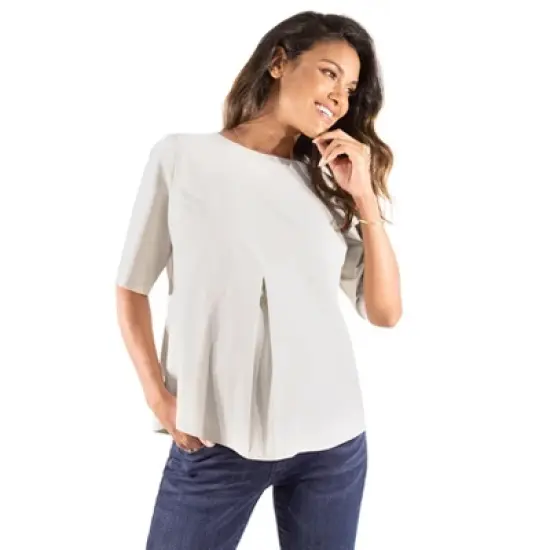 Ingrid & Isabel Maternity EveryWear Zipper Back Top image {6}