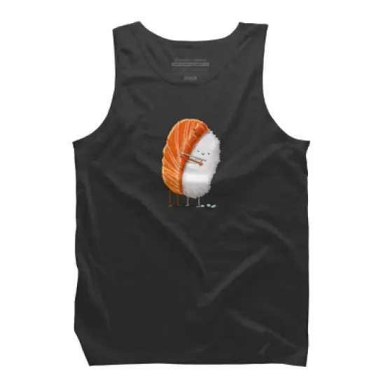 Men's Design By Humans Sushi Hug By andremullerdko Tank Top image {5}