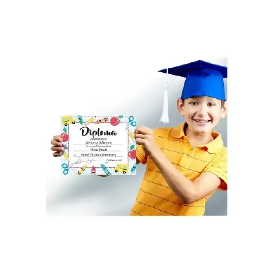 Great Papers Grade School Diploma Graduation Certificates 8.5" x 11" Multicolor 15/Pack (2020002) image {2}