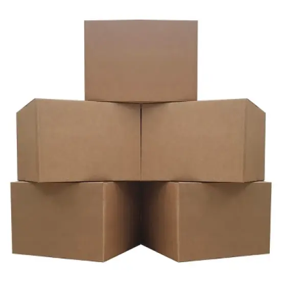 UBMOVE Pack of 5 Extra -Large Corrugated Moving Boxes 23" x 23" x 16" image {10}