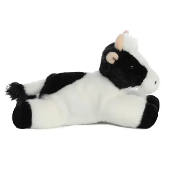 Aurora Mini Flopsie 8" Mini Moo Cow White Stuffed Animal image {2}