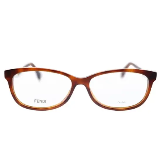Fendi FF 0233 086 Womens Square Eyeglasses Havana 54mm image {1}