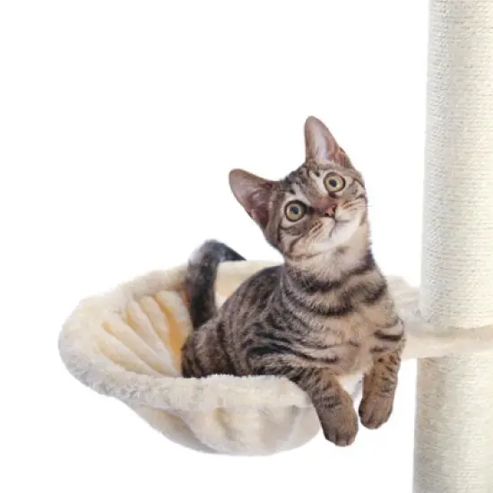 Modern Cat Tree Tower for Indoor Cats with Hammock image {11}