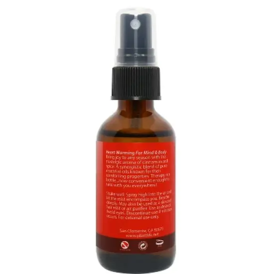 Plantlife Holiday Mist &ndash; Aromatherapy Spray with Festive Essential Oils &ndash; Warm, Inviting, and Uplifting &ndash; No Additives or Fillers &ndash; 2 oz image {2}