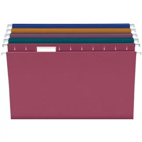 Pendaflex Earthwise Recycled Colored Hanging File Folders 1/5Tab Letter Assorted 20/BX 35117 image {2}