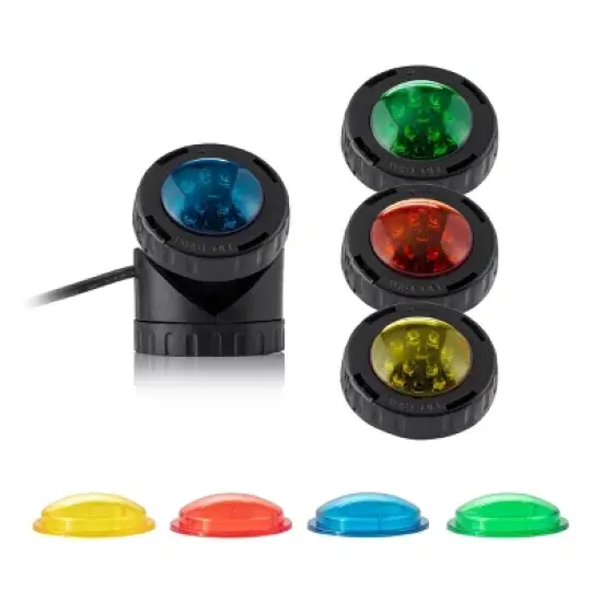 LED Submersible Light with Photocell & Transformer - Alpine Corporation: Weather-Resistant, Electric Powered Landscape Ground Spotlight image {5}