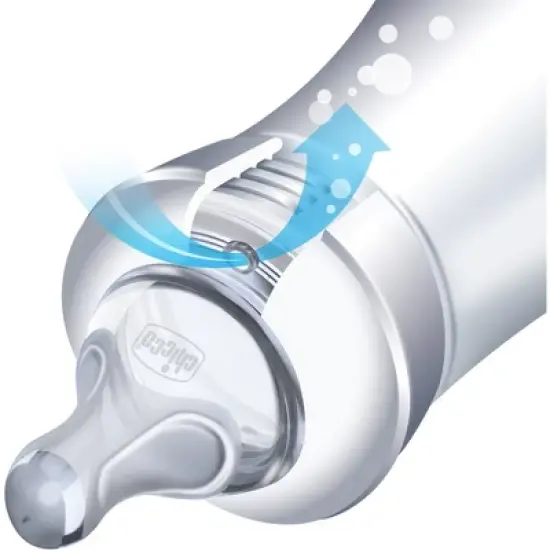 Chicco Duo Deluxe Hybrid Baby Bottle Gift Set with Invinci-Glass Inside/Plastic Outside - Gray - 10pc image {3}