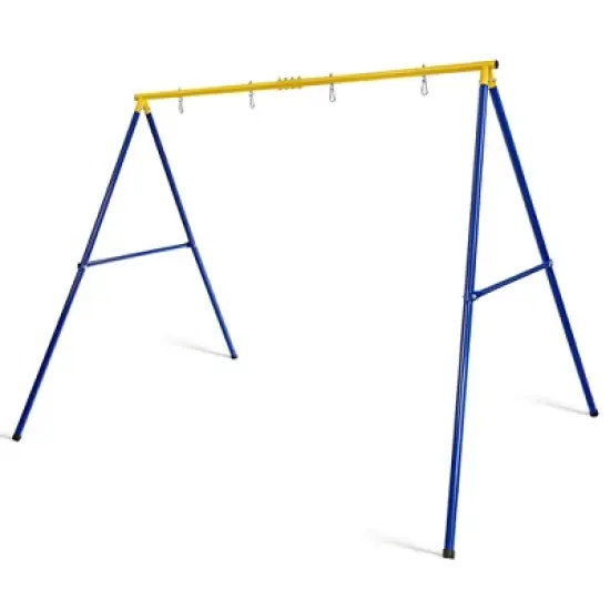 Costway 660 LBS Heavy-Duty Metal Swing Frame Extra Large Swing Stand for Kids and Adults image {9}
