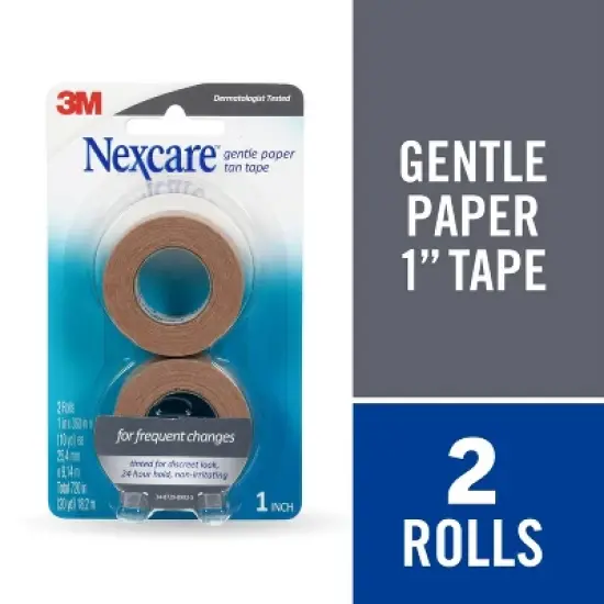 Nexcare Gentle Paper Tan Tape - 2pk image {8}
