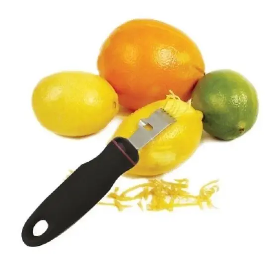 Norpro Grip-EZ Handle Stainless Steel Blade Citrus Zester / Stripper image {1}