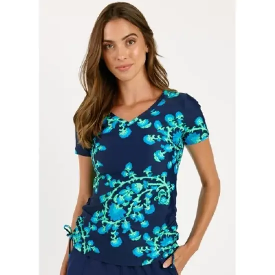 Calypsa Womens V-Neck Adele Swim Top image {2}