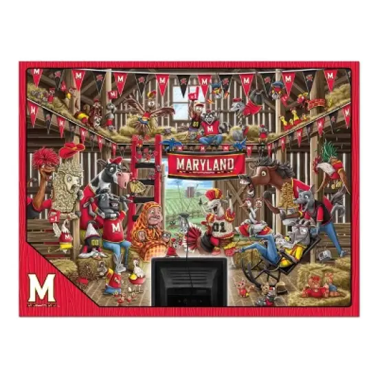 NCAA Maryland Terrapins Barnyard Fans 500pc Puzzle image {2}