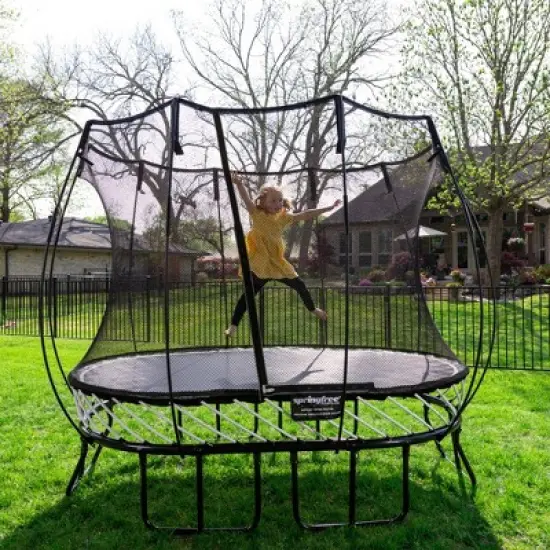 Springfree Trampoline Kids Trampoline with Safety Enclosure Net and SoftEdge Jump Bounce Mat for Outdoor Backyard Bouncing image {1}