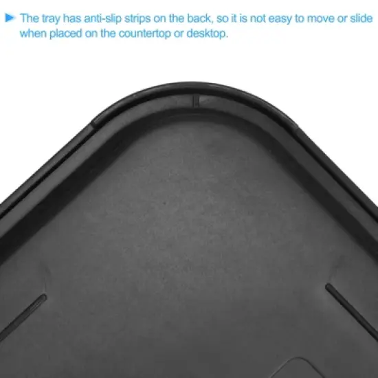 Unique Bargains Rectangular Cafeteria Platter Plastic Fast Serving Tray image {3}