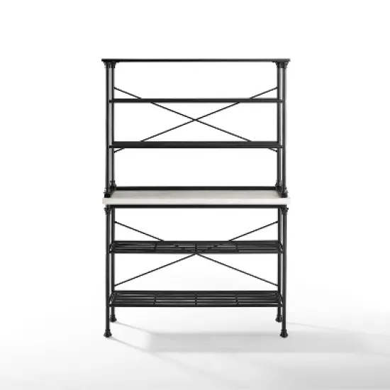 Madeleine Baker's Rack Console and Hutch Matte Black - Crosley image {7}