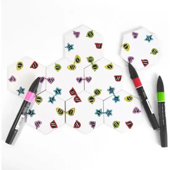 Apostrophe Games Hexagon Board Game Tiles - 20pcs image {8}