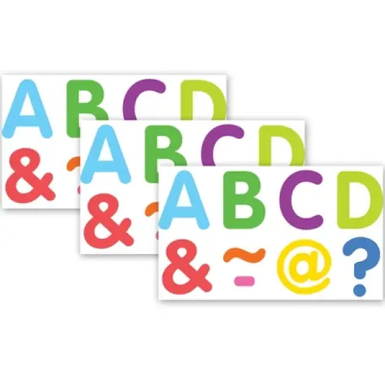 Teacher Created Resources&reg; Colorful Classic 2" Magnetic Letters, 87 Pieces Per Pack, 3 Packs image {3}
