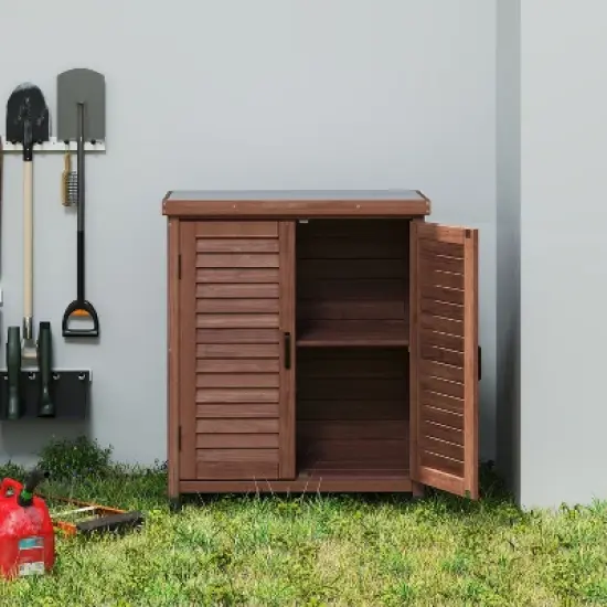 Garden Potting Bench with Storage image {2}