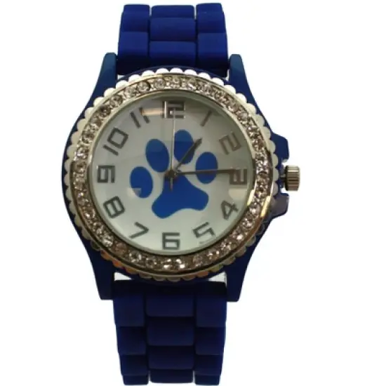 Olivia Pratt Every Day Silicone Paw and Rhinestones Colorful Women Watch image {4}