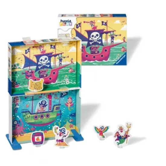 Ravensburger Puzzle & Play: Land in Sight Jigsaw Puzzle Play Set - 2 x 24pcs image {6}